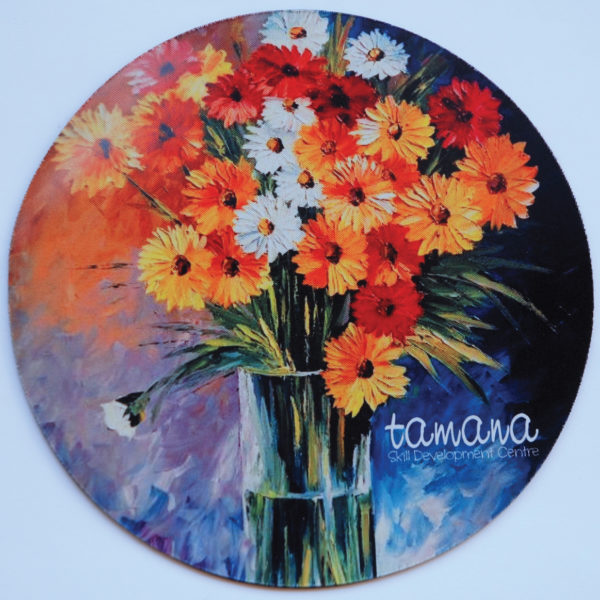 Flower Painting Mouse Pad