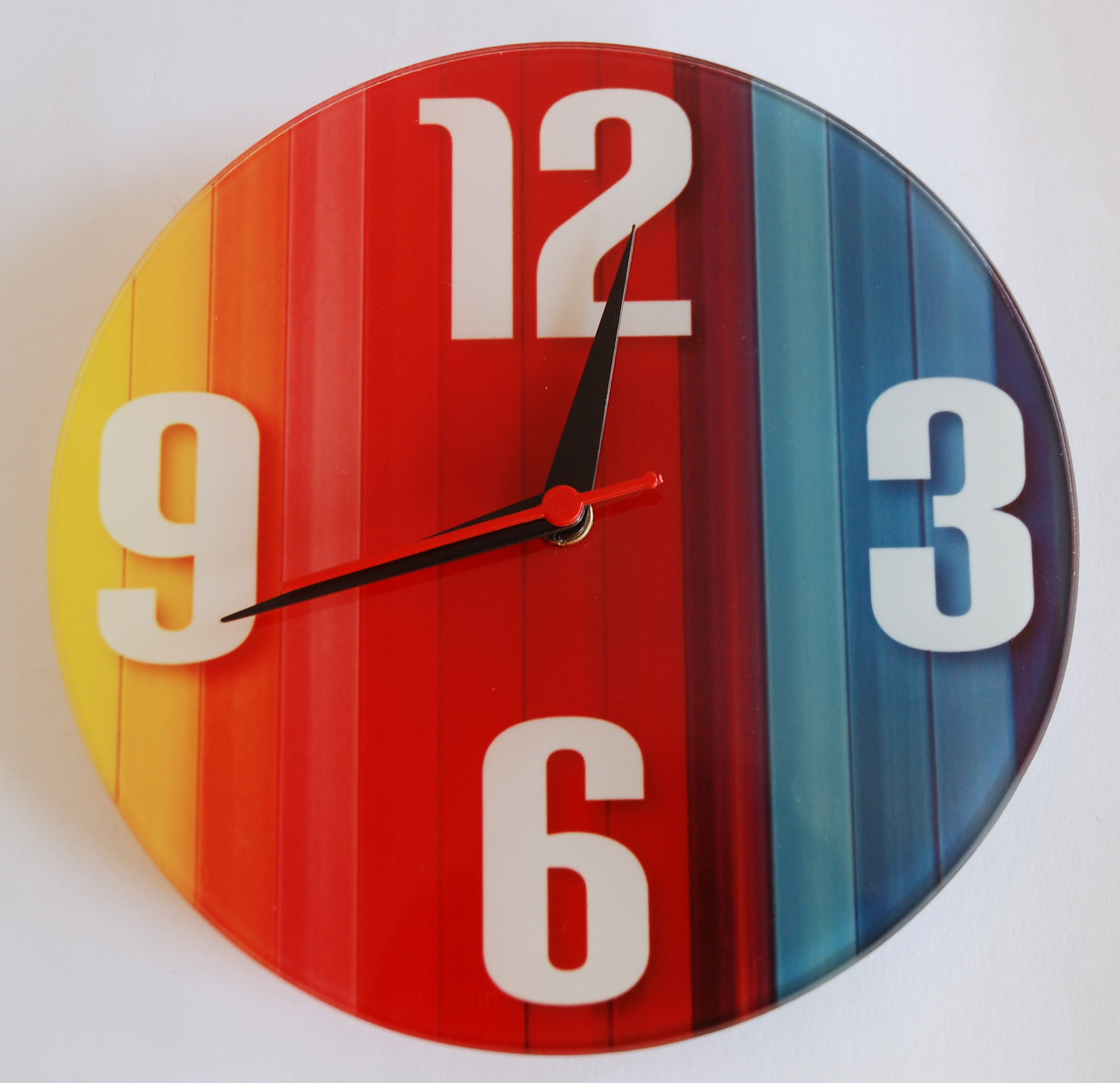 Multi-Coloured Wall Clock